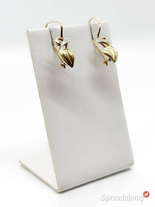 Złote kolczyki pr 585 11g Listki złoto Elbląg