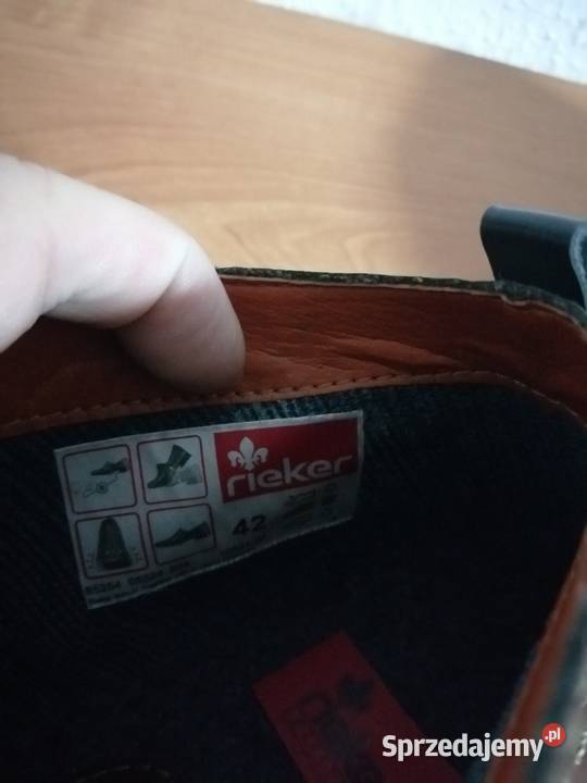 Rieker trzewiki męskie brązowe skóra naturalna Zgorzelec