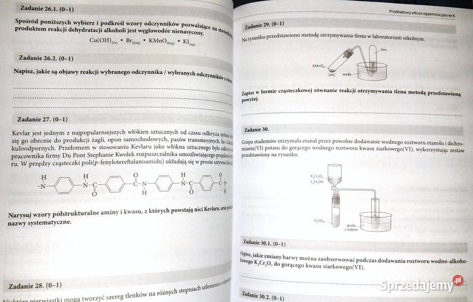 Matura Chemia Poziom rozszerzony Opis arkusze Chełm