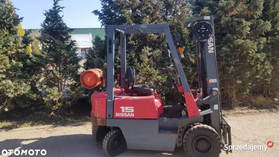 Wózek widłowy Nissan FG15 LPG Triplex 48m Biała Rawska
