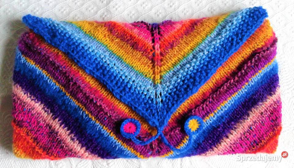 Chusta robiona na drutach Mexico 4