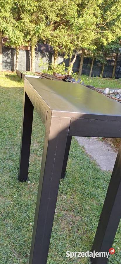 Stół barowy drewniany czarny bufet bar Łomianki