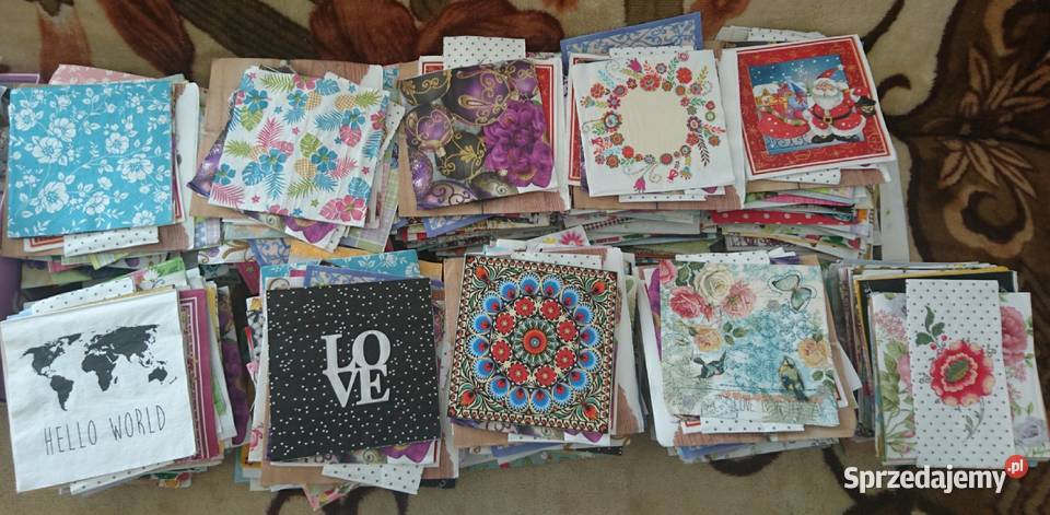 Serwetki do decoupage Wieliczka sprzedam