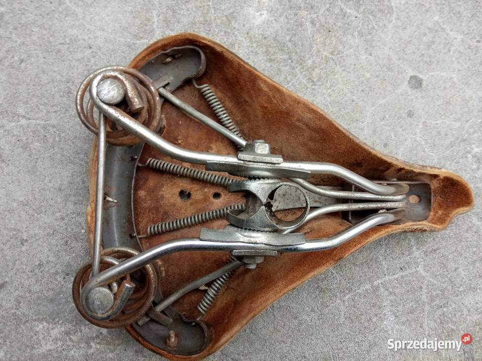 Siodełko Skórzane Ukraina lata 70te Płońsk