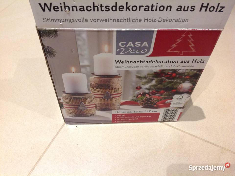 Świeczniki z drzewa 2 nowe