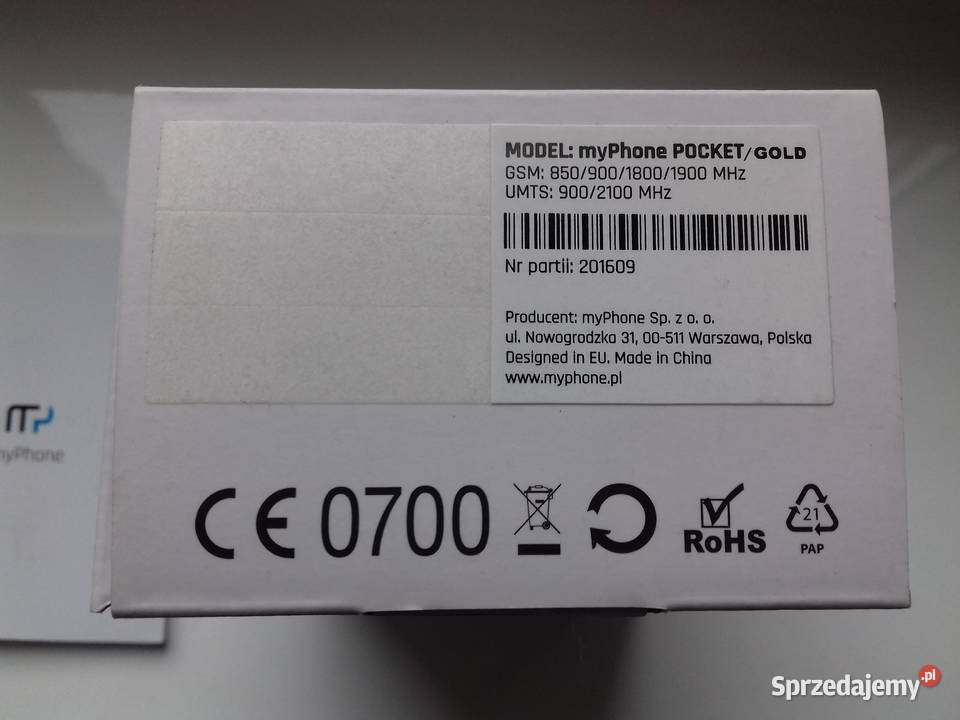 Smartfon MyPhone Pocket Black w kartoniku ładny sprzedam