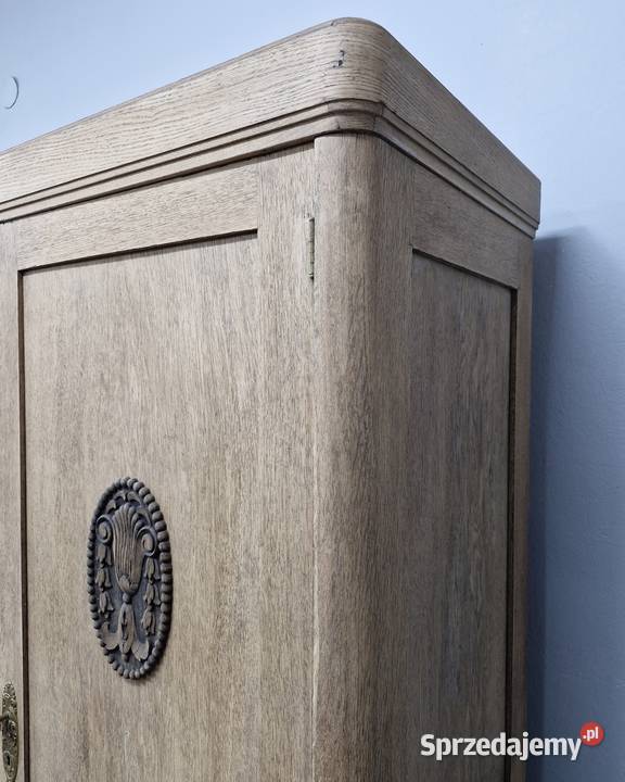 Dębowa Szafa Secesyjna AntykiMarki mazowieckie