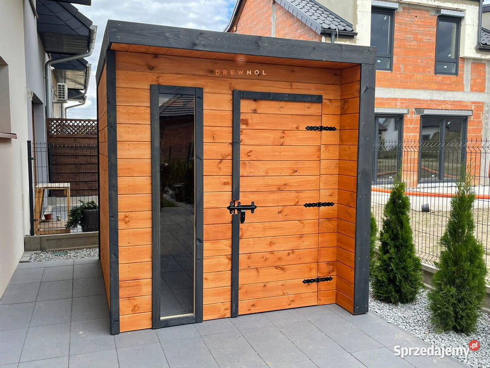 Domek narzędziowy nowoczesny domek plaski dach Częstochowa