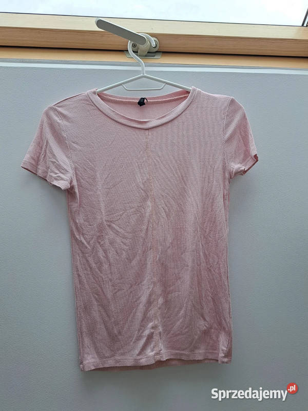 Różowa prążkowana bluzka Sinsay rozmiar XS Trąbki Wielkie sprzedam