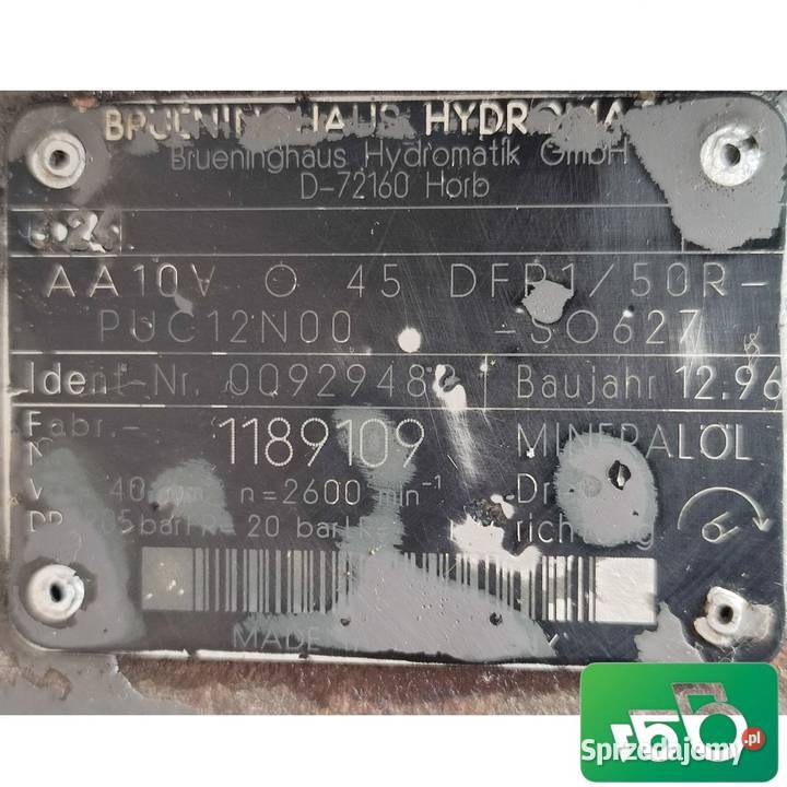 Pompa hydrauliczna 00929482 Hydromatik sprzedam