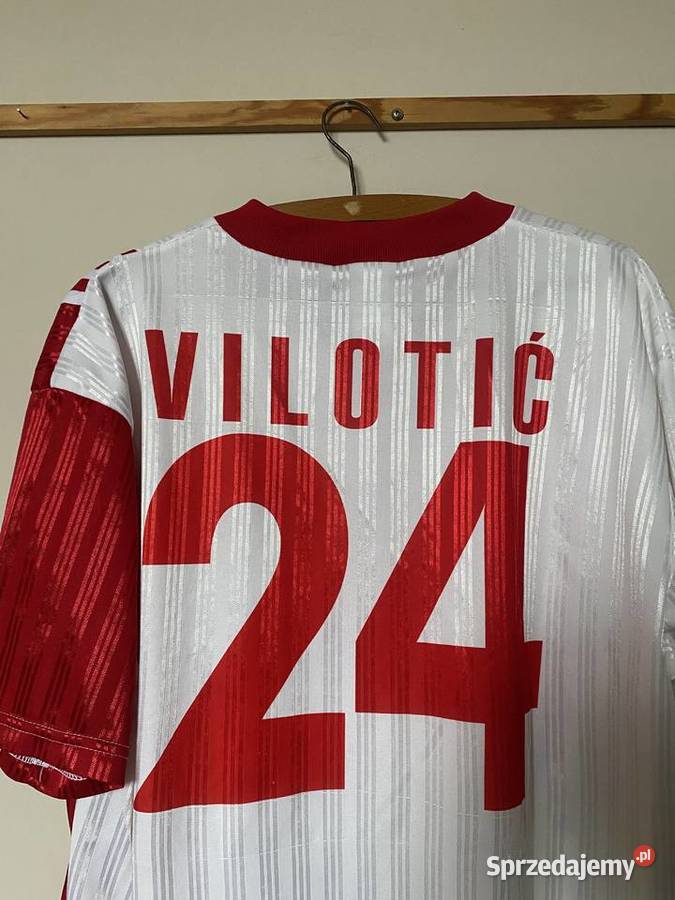 Vintage FK ŻELEZNIK Serbia 24 VILOTIĆ adidas XL Piłka nożna Sport i Wypoczynek Wrocław