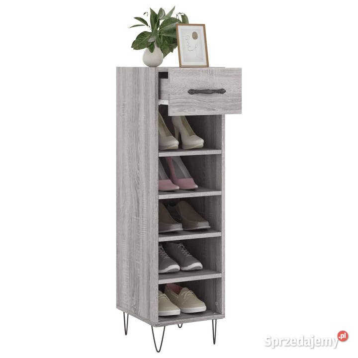 Szafka na buty szary dąb sonoma 30x35x105 mazowieckie