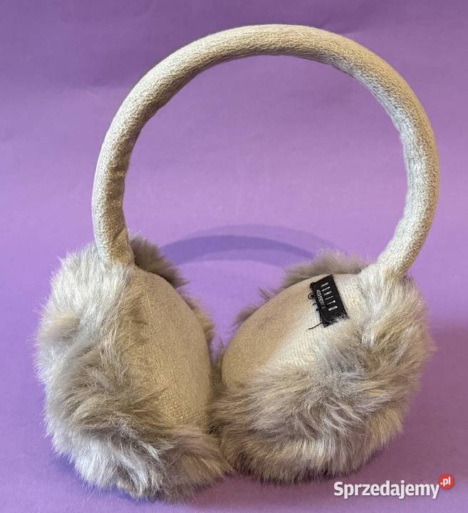 Szare futrzane nauszniki MOHITO sprzedam