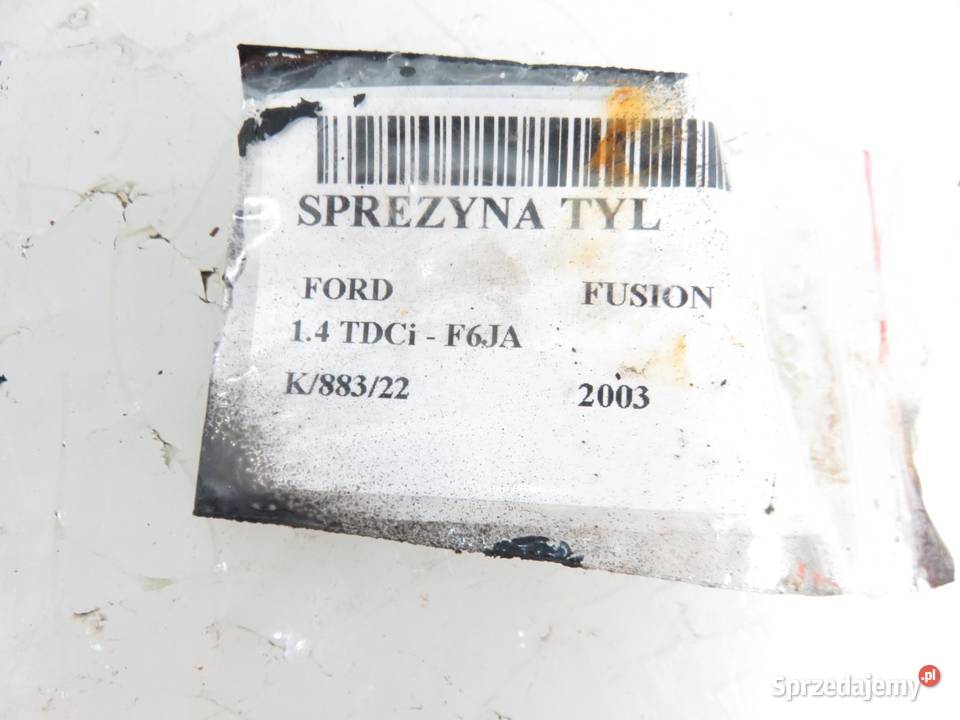 2X SPRĘŻYNA TYŁ FORD FUSION 14 TDCi F6JA