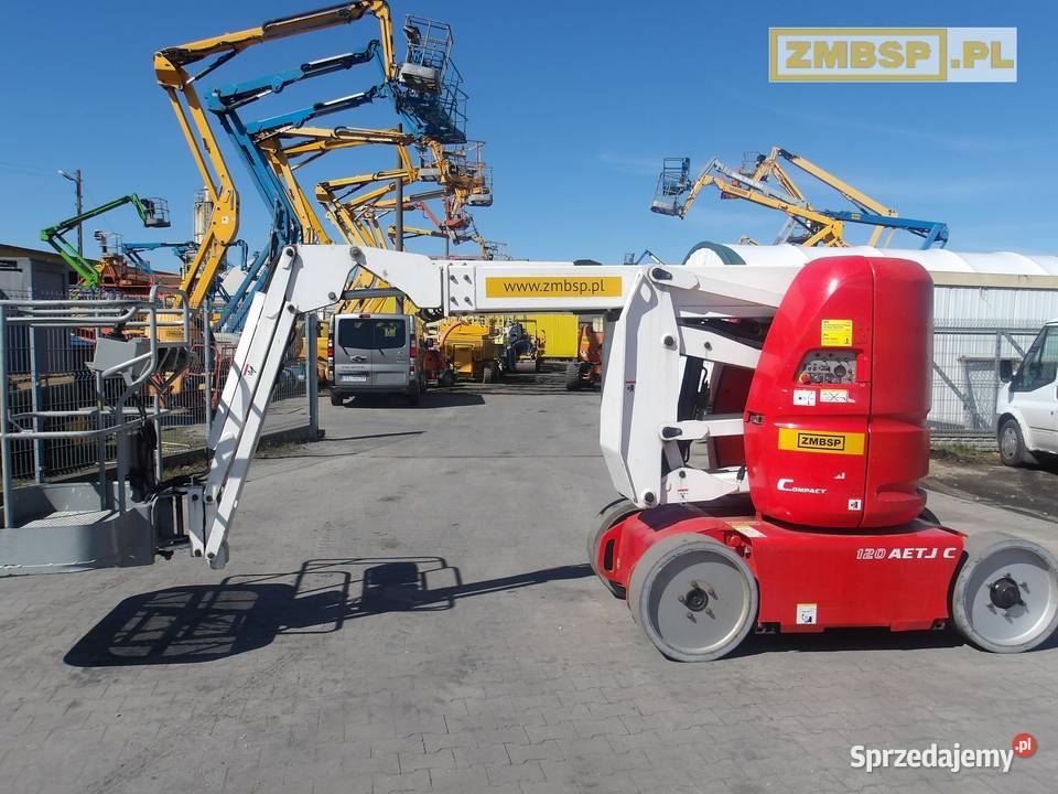 Podnośnik koszowy przegubowy 12m Manitou wielkopolskie Pleszew