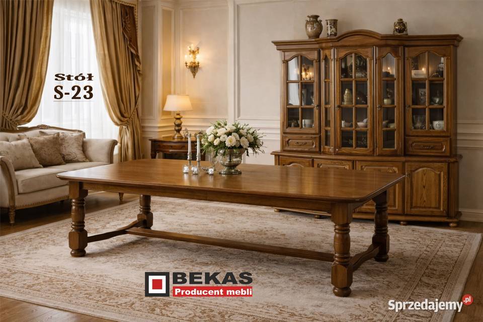 Nowa Stylowa Witryna Kredens 180 Dąb Złoty Kredensy i witryny Łowicz