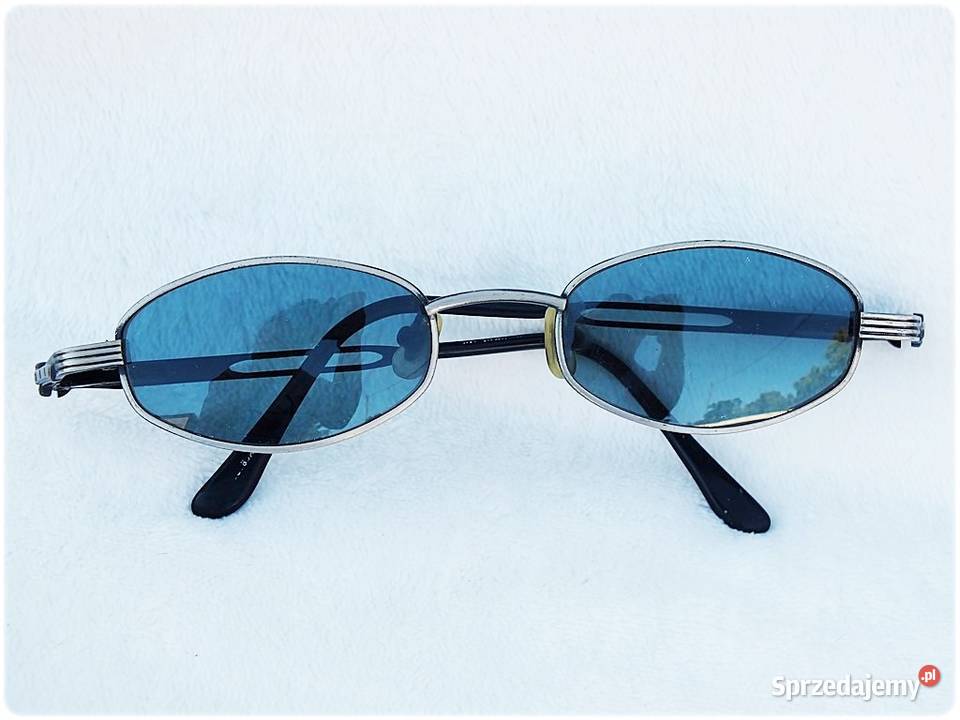 Okulary Vintage FOSSIL Owal Metal Frame Blue z Żary