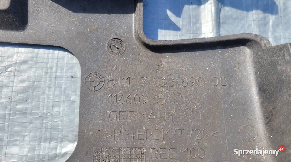 BMW 5 E60 E61 PRAWY ŚLIZG ZDERZAKA PRZÓD Ruda Śląska