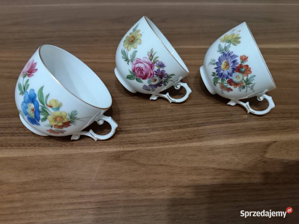Piękne filiżanki małopolskie Gorlice sprzedam