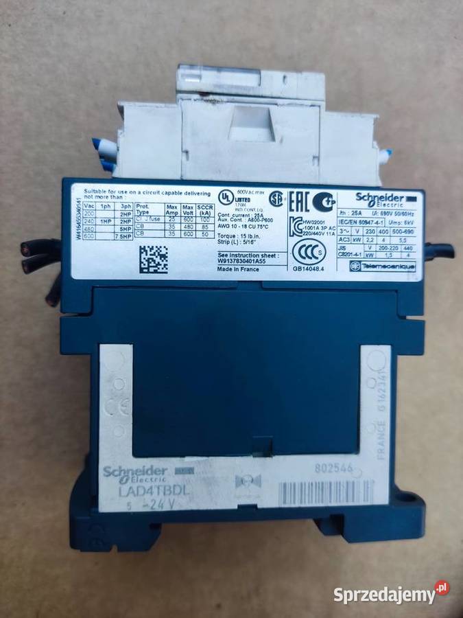 Styczniki mocy Schneider electric TeSys LC1D09BD
