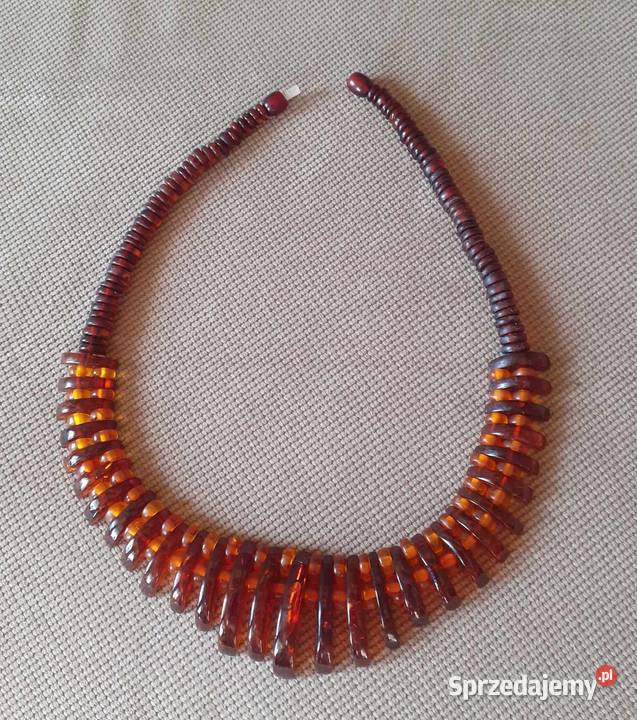 Piekna kolia z bursztynu Lublin sprzedam