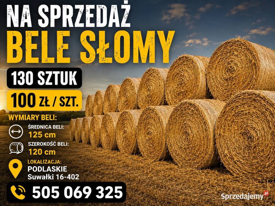 Sprzedam Słomę Trawy, słoma