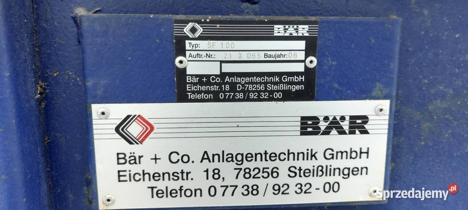 Agregat hydrauliczny BR SF 100 pompa Allweiler Mianowice