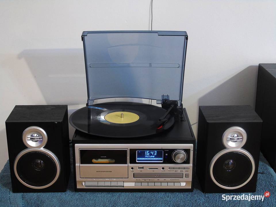 Gramofon z radiem RDS DAB CD USB mp3 i mag i kol Jasło