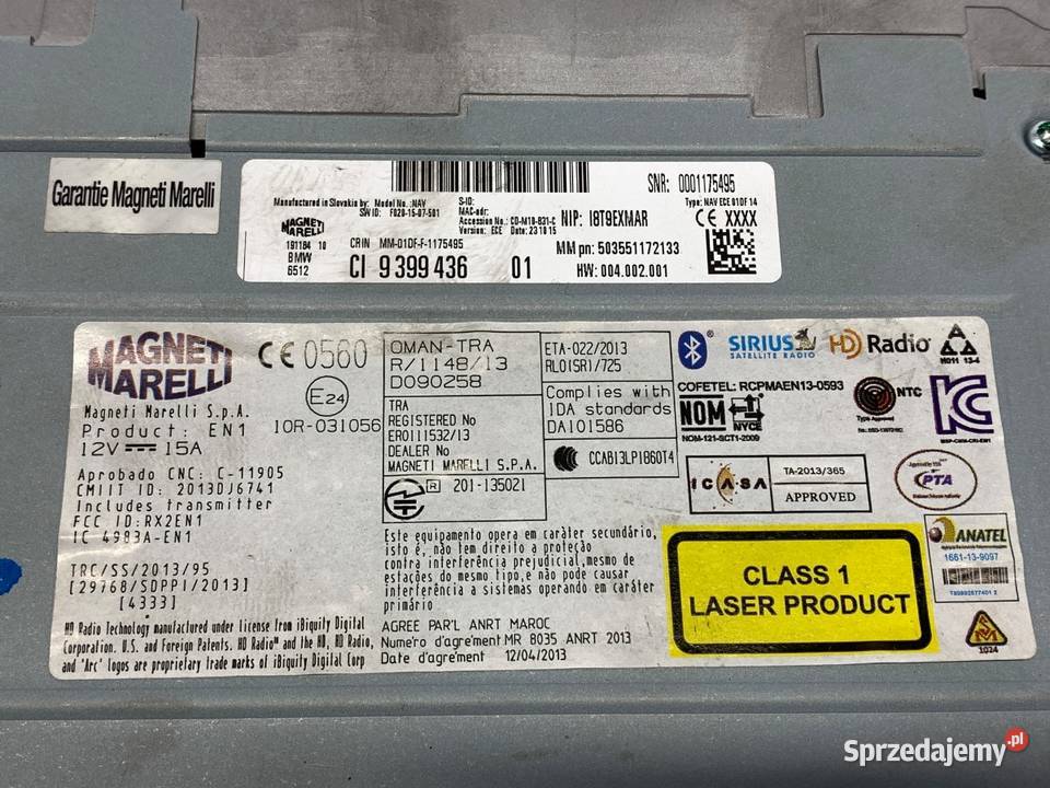 RADIO BMW F45 9399436 ODTWARZACZ MULTIMEDIA Części samochodowe sprzedam