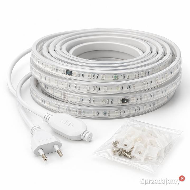 Taśma LED Kolorowa 15m 220V 60 LEDm Magic Głuchów Górny sprzedam