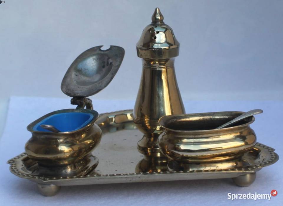 Angielski kabaret EPNS na mosiądzuP64 Pozostałe małopolskie Kraków sprzedam