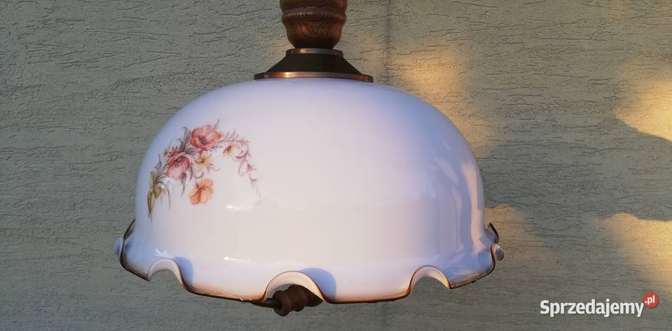 Lampa wisząca szklana stół żyrandol zwis stylowa