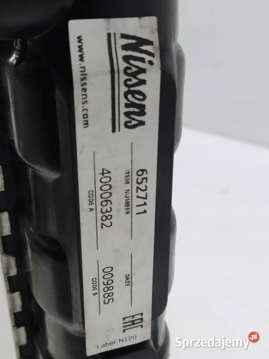CHŁODNICA WODY 14 B 652711 NISSENS Seat Ibiza osobowe