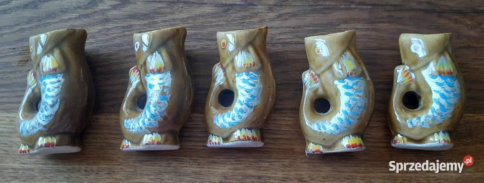 Ceramiczne kieliszki rybki 5 sztuk wysyłka Morąg