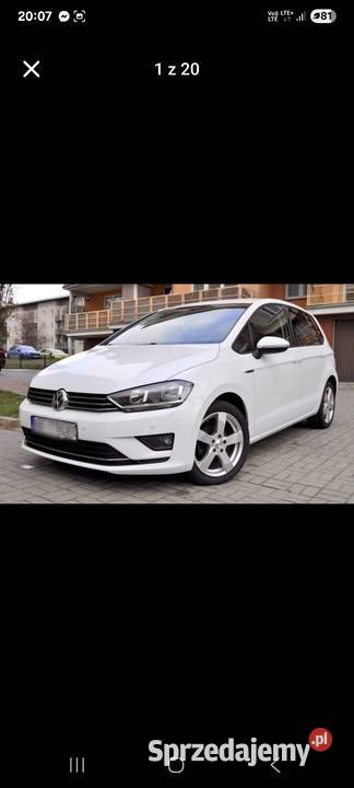 Volkswagen Golf Sportsvan 2015r 20 tdi 150 czujnik deszczu Golub-Dobrzyń
