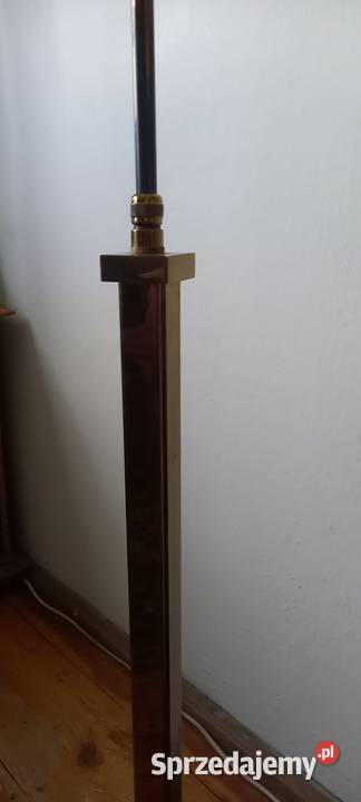 Mosiężna lampa podłogowa ze składanym ramieniem Skierniewice
