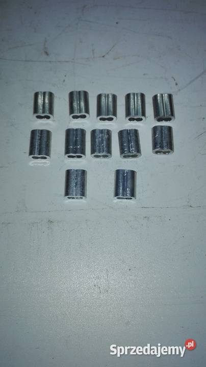 12 X tulejka zaciskowa do linki fi 4 mm Dom i Ogród