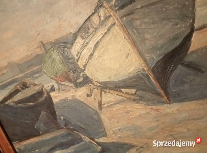 Marina Obraz olejny sygnowany do XXw Sygnatura Grójec