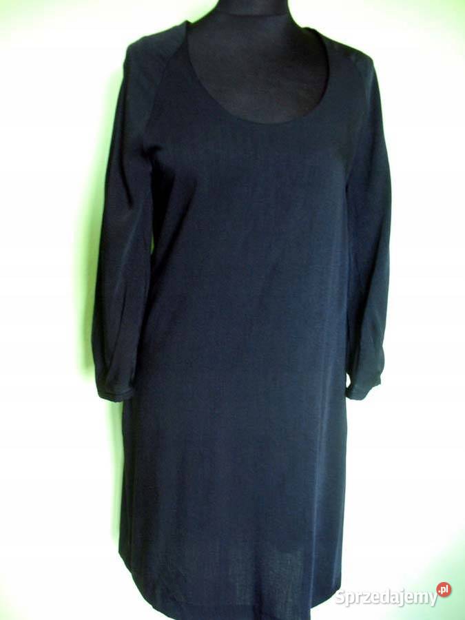Sukienka Midi czarna 36 S biust 92 Zara Basic Siedlce