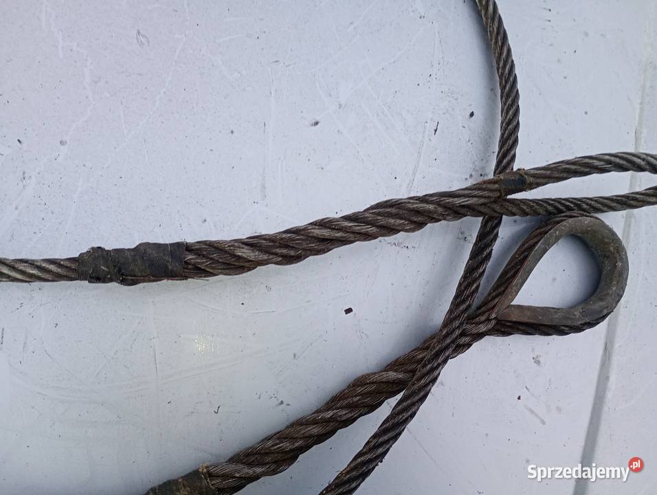 Stalowa lina holownicza 5 metrów 7 mm szeroka Wrocław