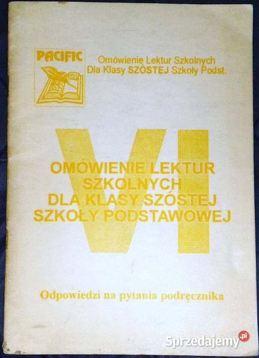 Opmówienie lektur szkolnych klasy 6 szkoły Chełm