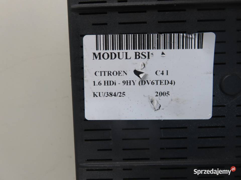 BSI CITROEN C4 I 16 HDi 216761594H 216760315B