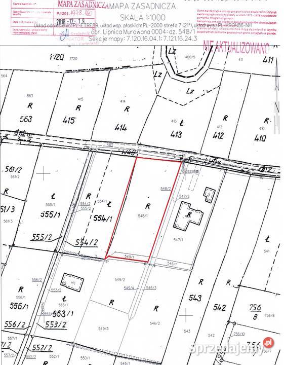 Działka budowlana Lipnica Murowana budowlana Grunty i działki małopolskie