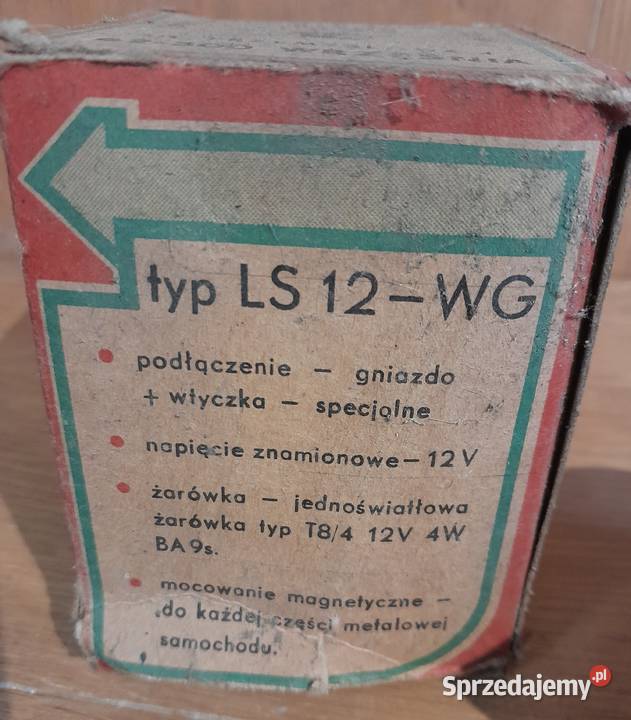 Stara lampka samochodowa zabytek PRL retro Dąbrowa Górnicza