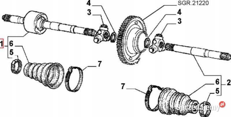 PRZEGUB PRAWY ALFA ROMEO 19992000 ORYGINAŁ NOWY osobowe