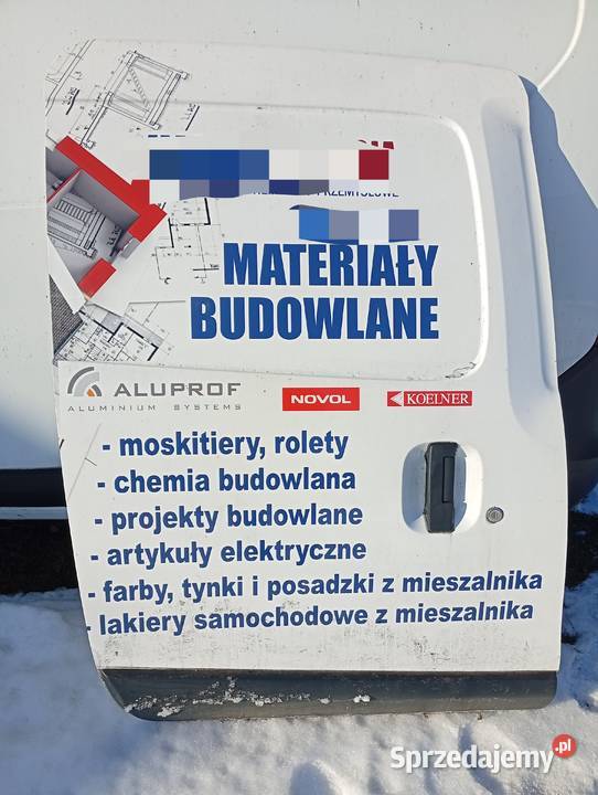 Dacia Dokker drzwi boczne prawe 2015 Stary Kocin