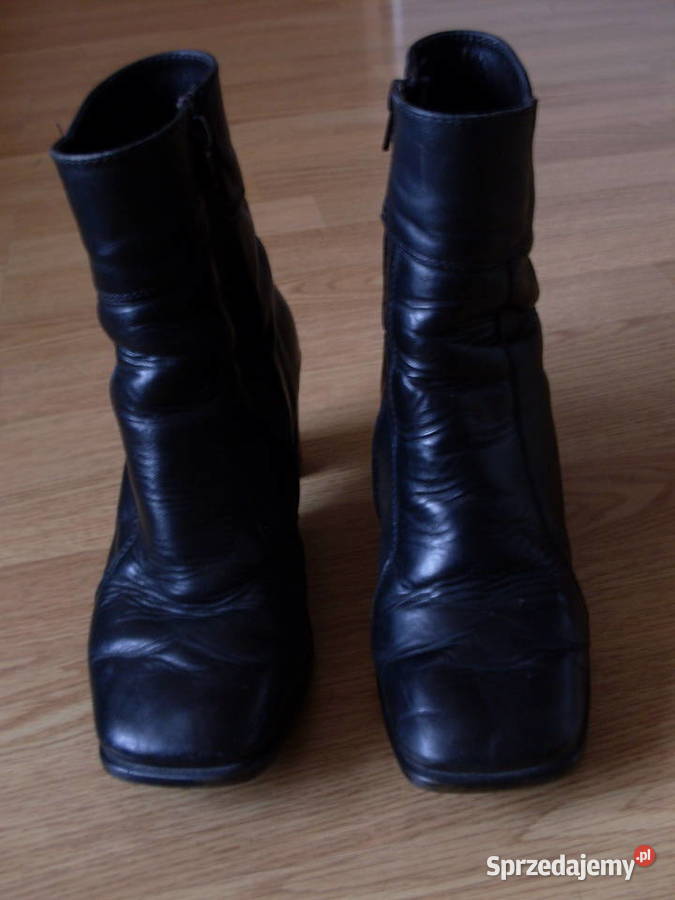 kozaczki czarne krótkie 38 botki podkarpackie Izdebki