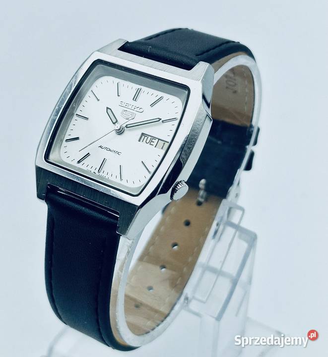 STALOWY MĘSKI NARĘCZNY ZEGAREK SEIKO 5 AUTOMATIC Grudziądz