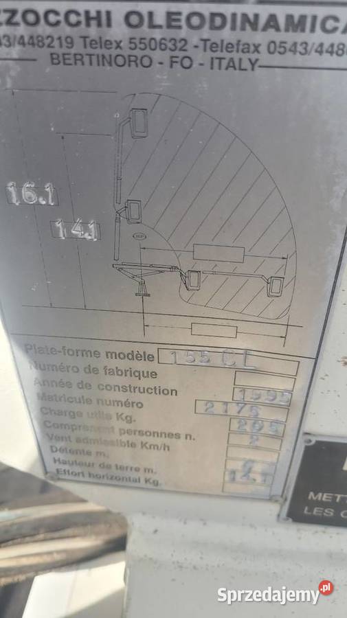 Podnośnik koszowy zwyzka bizzocchi 14 metrow Motoryzacja Tomaszów Lubelski
