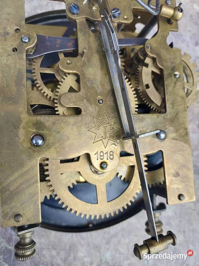 179 Zestaw mechanizm starego zegara ściennego Tczew
